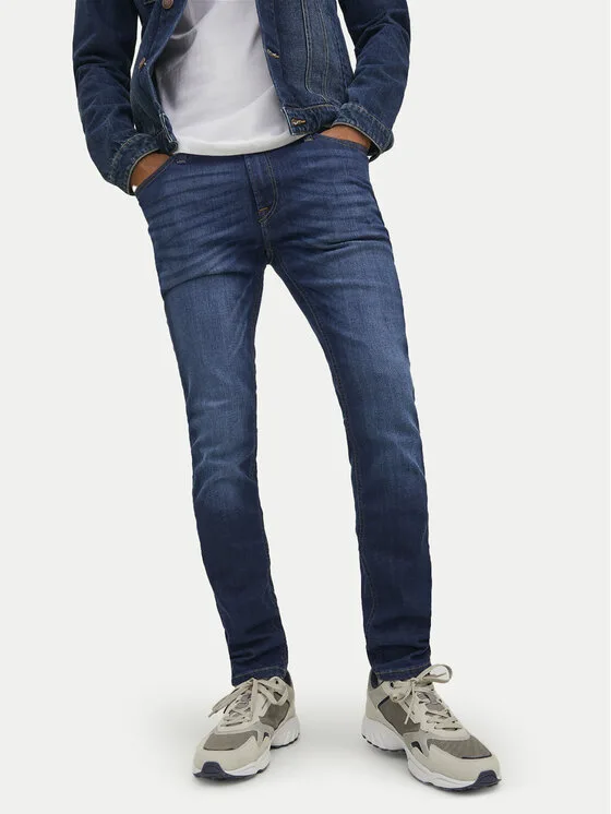 Jack & Jones Дънки Liam 12110056 Тъмносин Skinny Fit – Мъжки skinny дънки