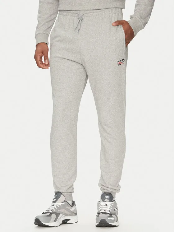 Reebok Долнище анцуг 100221804 Сив Regular Fit – Мъжки спортни панталони