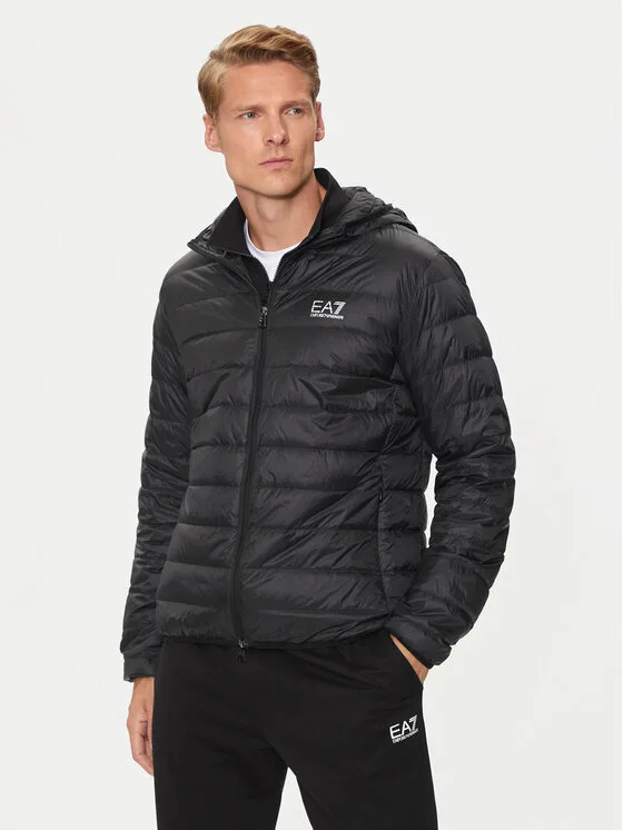 EA7 Emporio Armani Пухено яке 8NPB24 PNGPZ 1200 Черен Regular Fit – Мъжки пухени якета