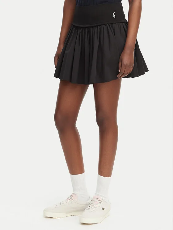 Polo Ralph Lauren Мини пола 211A12965001 Черен Regular Fit – Дамски мини поли