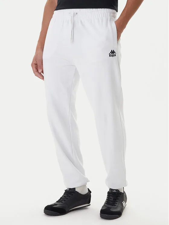 Kappa Долнище анцуг Gothenburg 331U7EW Бял Regular Fit – Мъжки спортни панталони