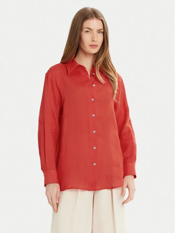 Marella Риза Ixie 2513111084 Червен Regular Fit – Дамски ежедневни ризи