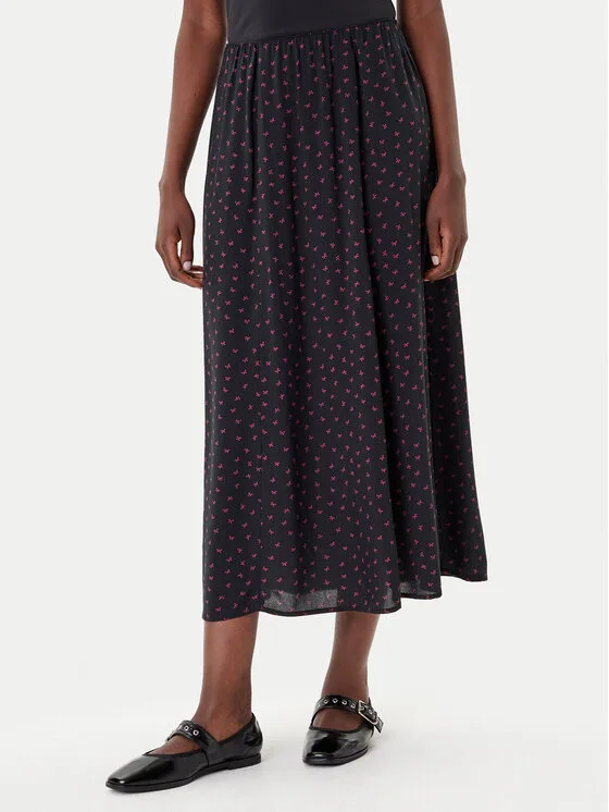 ONLY Макси пола Nova 15357477 Черен Regular Fit – Дамски макси поли