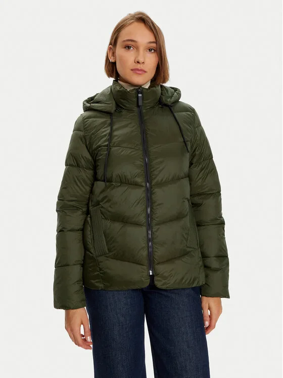 Kaffe Зимно яке Susanne 10508811 Зелен Regular Fit – Дамски зимни якета