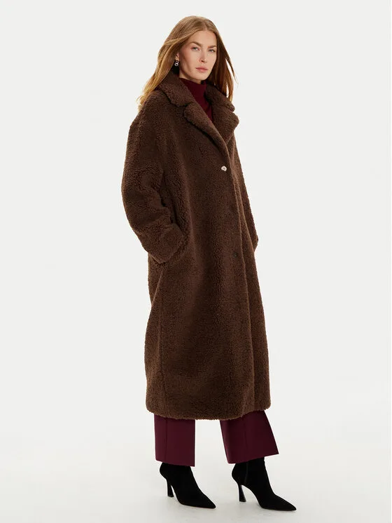 Дамски кожух Guess New Alina WF2C2 кафяв – Дамски кожуси