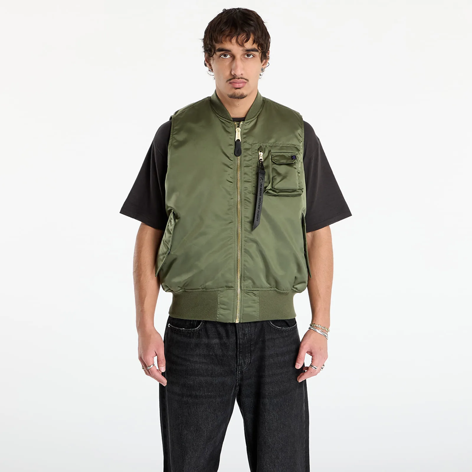 Мъжки елек Alpha Industries MA-1 Base светлозелен/зелен – Sage|Green – Мъжки елеци