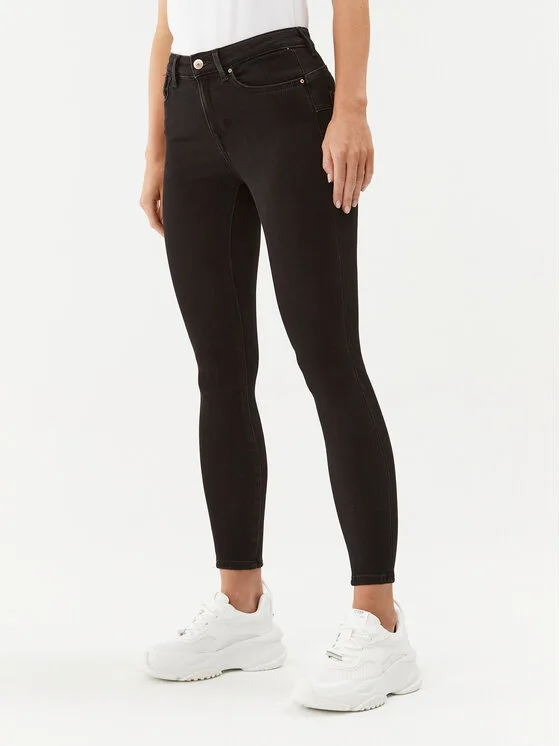 ONLY Дънки Power 15181958 Черен Skinny Fit – Дамски skinny дънки