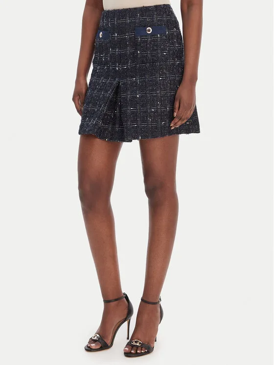 Morgan Мини пола 261-JINCA Черен Slim Fit – Дамски мини поли