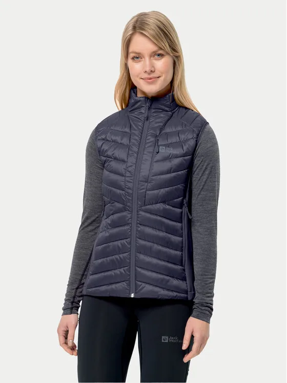 Дамски елек Jack Wolfskin Routeburn Pro Ins сив – Дамски елеци