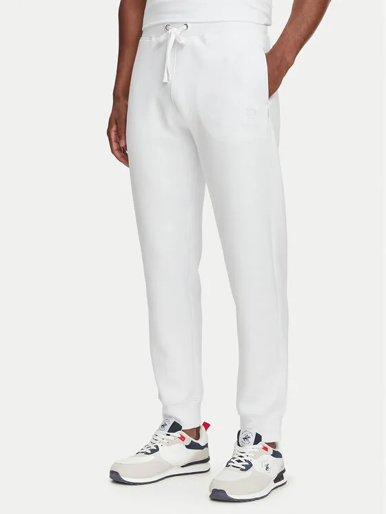 Beverly Hills Polo Club Долнище анцуг M6340B Бял Regular Fit – Мъжки спортни панталони