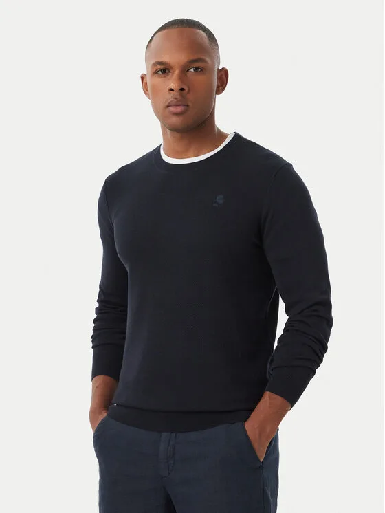 KARL LAGERFELD Пуловер 655008 561398 Тъмносин Regular Fit – Мъжки пуловери и жилетки