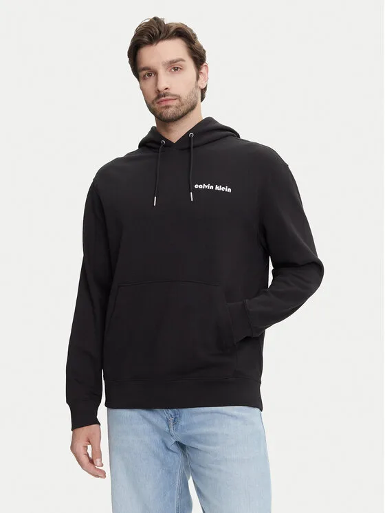 Мъжки суитшърт Calvin Klein Jeans LV04RC293G черен – Мъжки суитшърти без цип