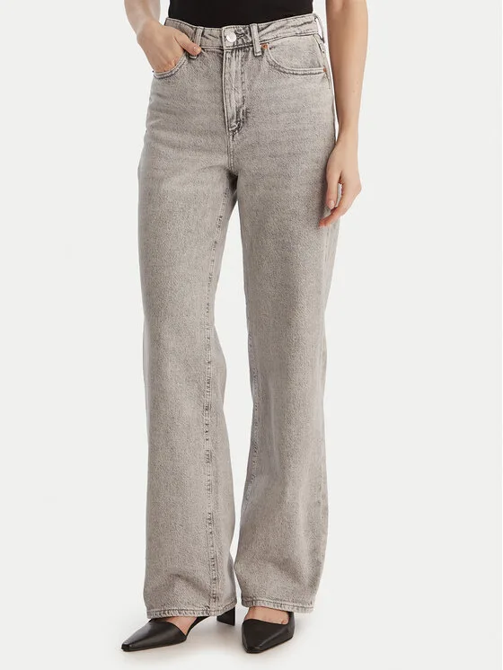 Vero Moda Дънки Tessa 10345320 Сив Wide Leg – Дамски wide leg дънки