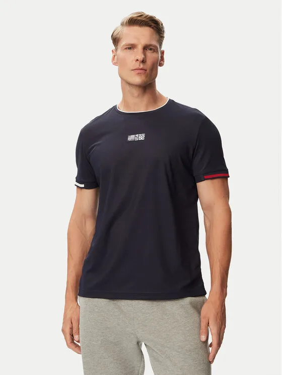 Beverly Hills Polo Club Тишърт P-SS26M-TS0172 Тъмносин Regular Fit – Мъжки тениски