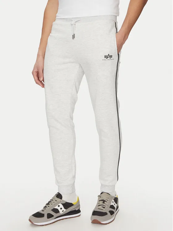 Alpha Industries Долнище анцуг Small Logo 156374 Сив Regular Fit – Мъжки спортни панталони