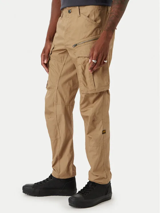 G-Star Raw Карго панталони Rovic D02190-D387 Бежов Tapered Fit – Мъжки текстилни панталони