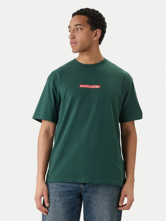 Quiksilver Тишърт Dna Clicker EQYZT08207 Зелен Regular Fit – Мъжки тениски
