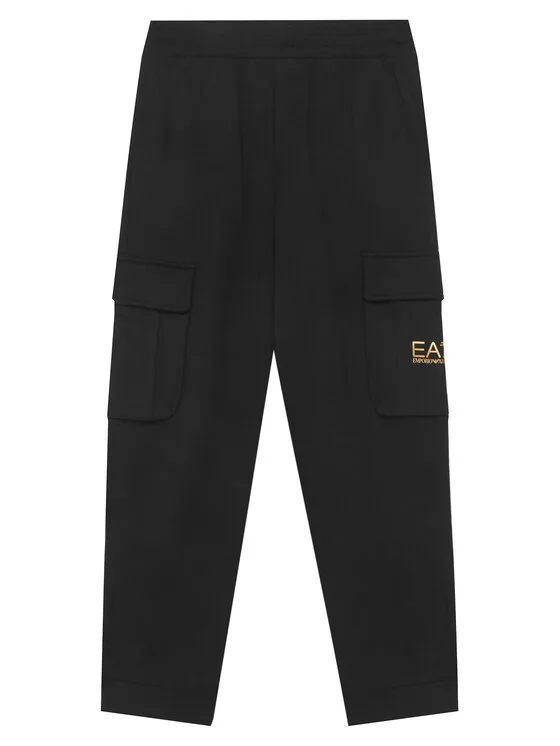 EA7 Emporio Armani Долнище анцуг 7B000028 AF10380 MC004 Черен Regular Fit – Мъжки спортни панталони
