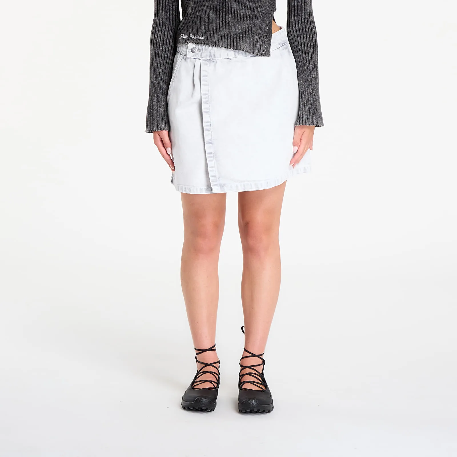 Пола Carhartt WIP W' Emery Skirt Black Chalk Wash L – Дамски поли
