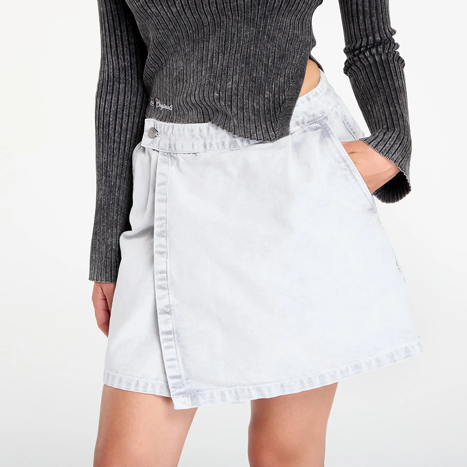 Пола Carhartt WIP W' Emery Skirt Black Chalk Wash L – Дамски поли
