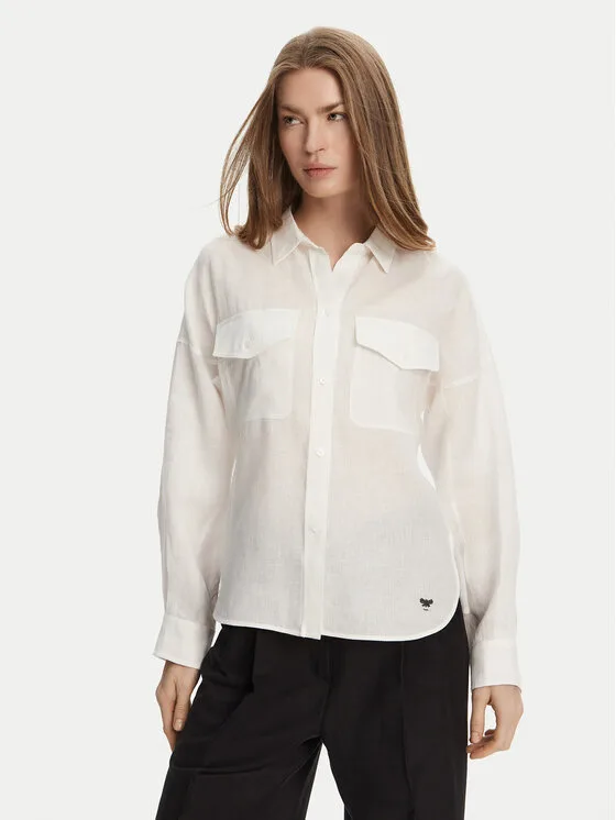 Weekend Max Mara Риза Spoleto 2515111042 Бял Regular Fit – Дамски ежедневни ризи