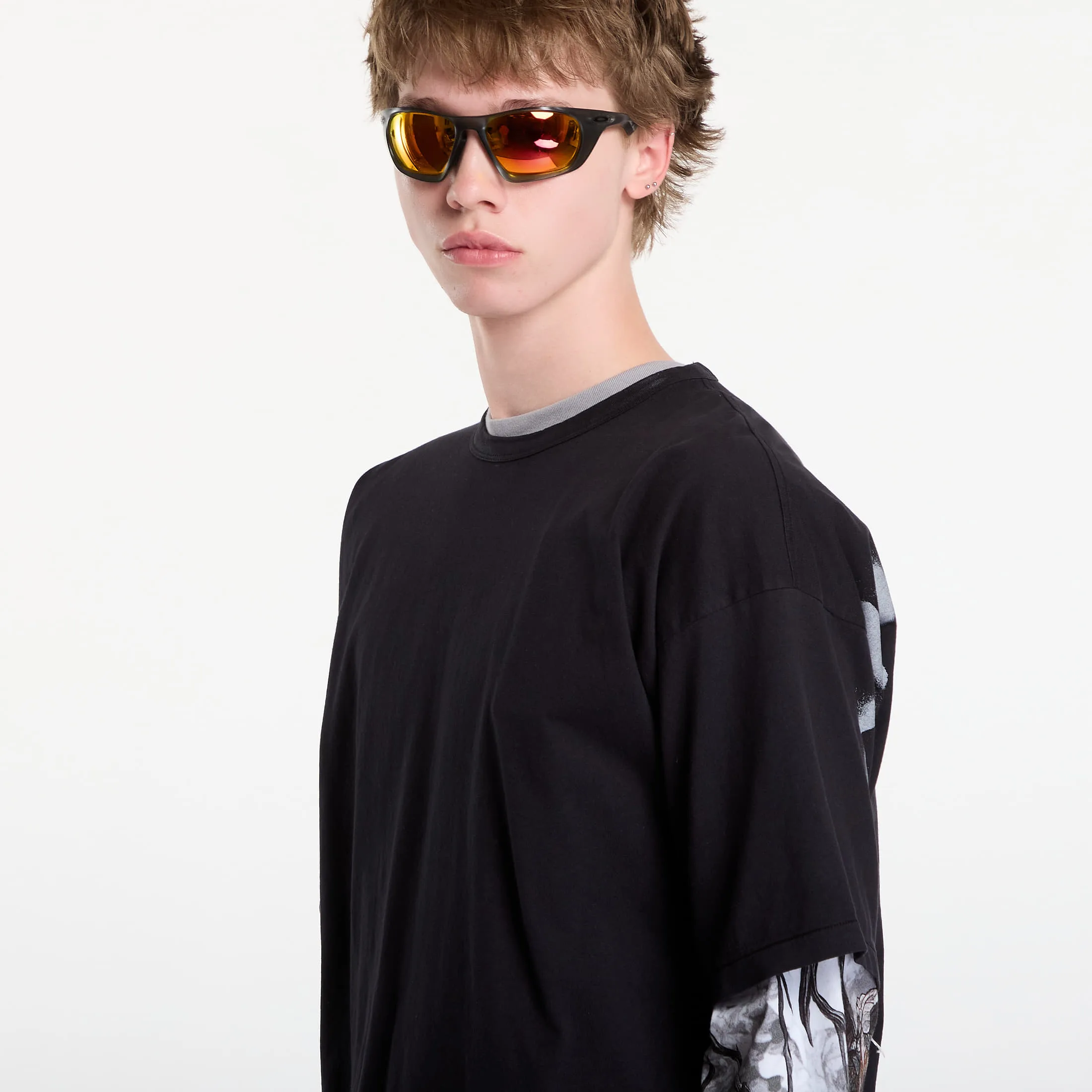 Тениска C.P. Company 1020 Jersey Short Sleeve Stencil T-Shirt Black M – Мъжки тениски