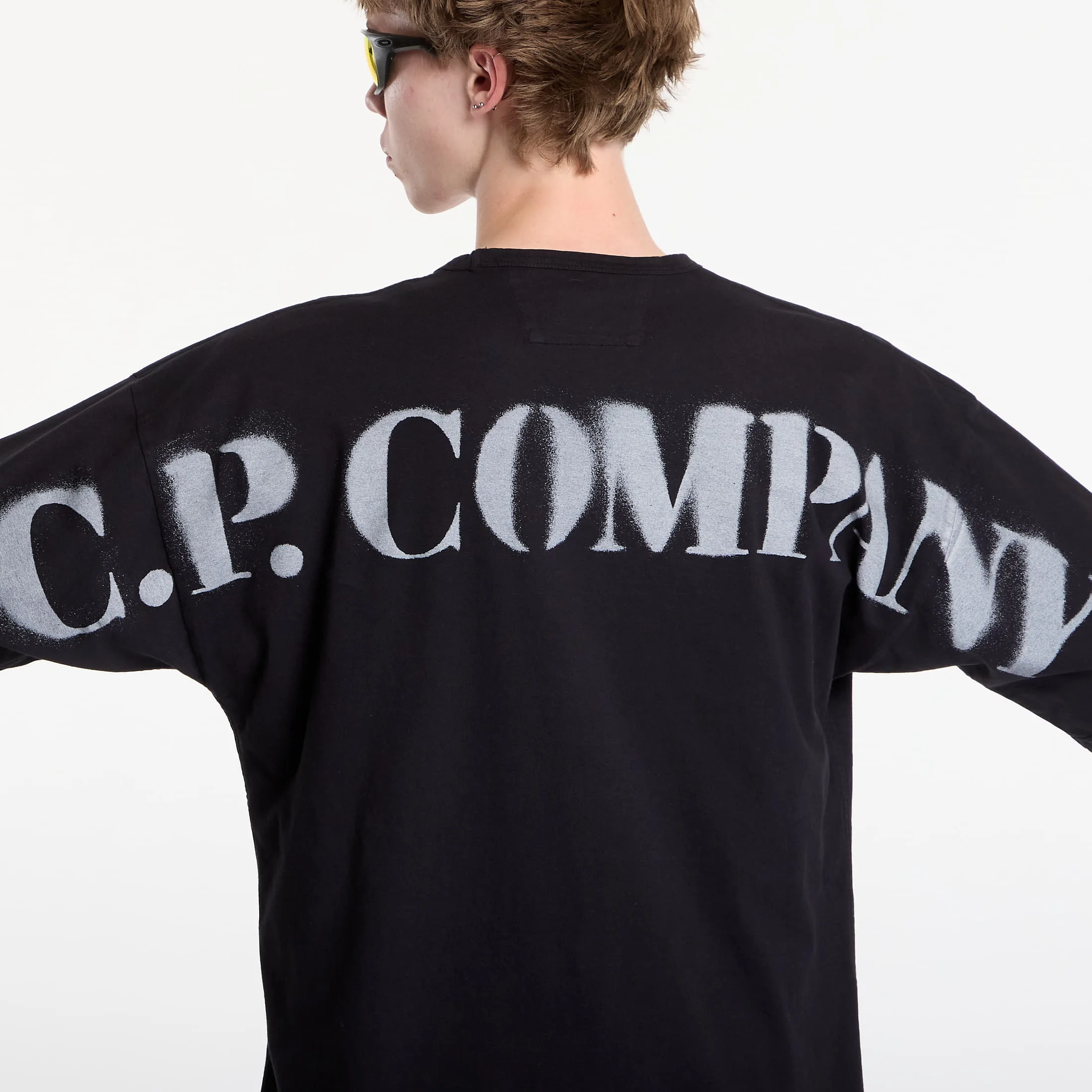 Тениска C.P. Company 1020 Jersey Short Sleeve Stencil T-Shirt Black M – Мъжки тениски