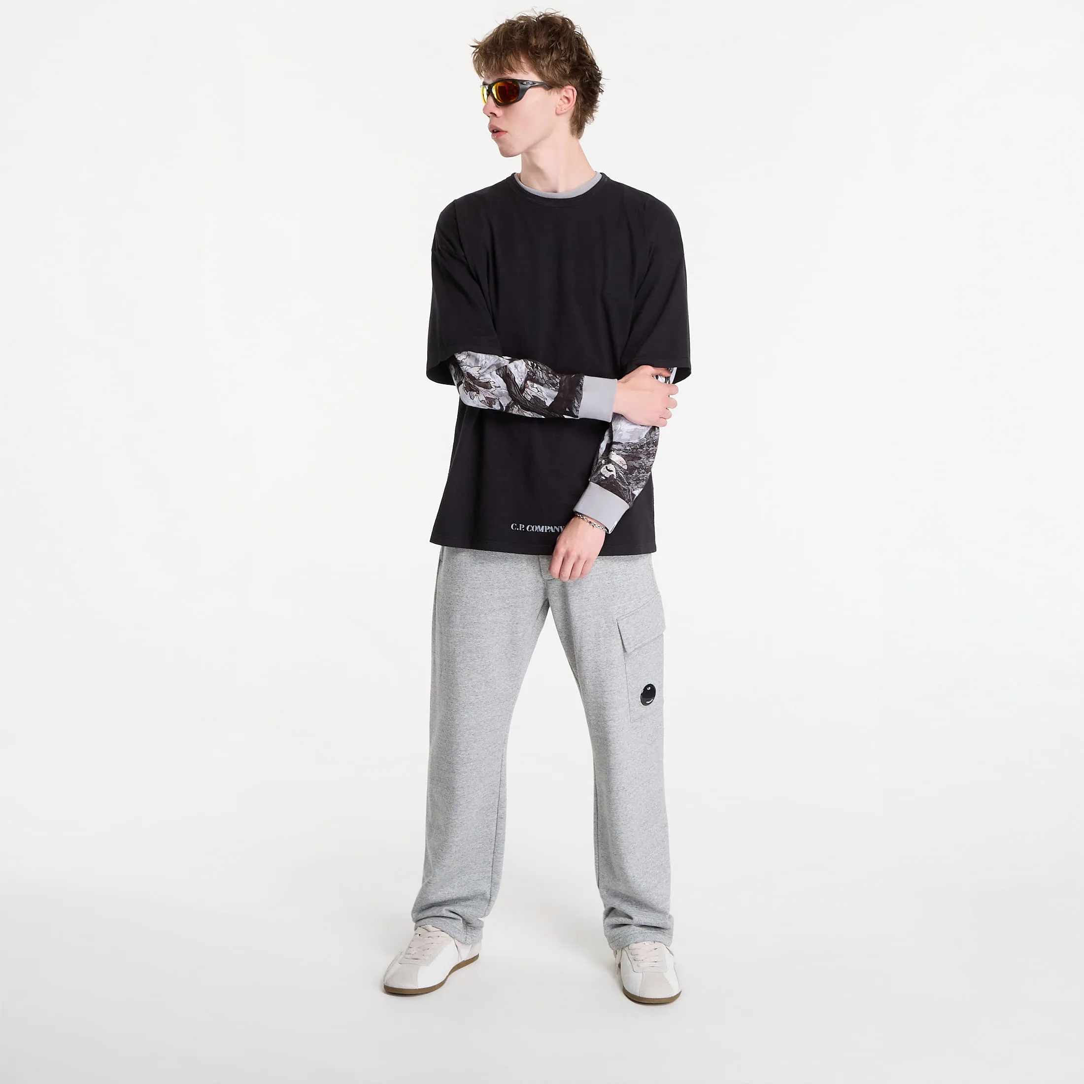 Тениска C.P. Company 1020 Jersey Short Sleeve Stencil T-Shirt Black M – Мъжки тениски