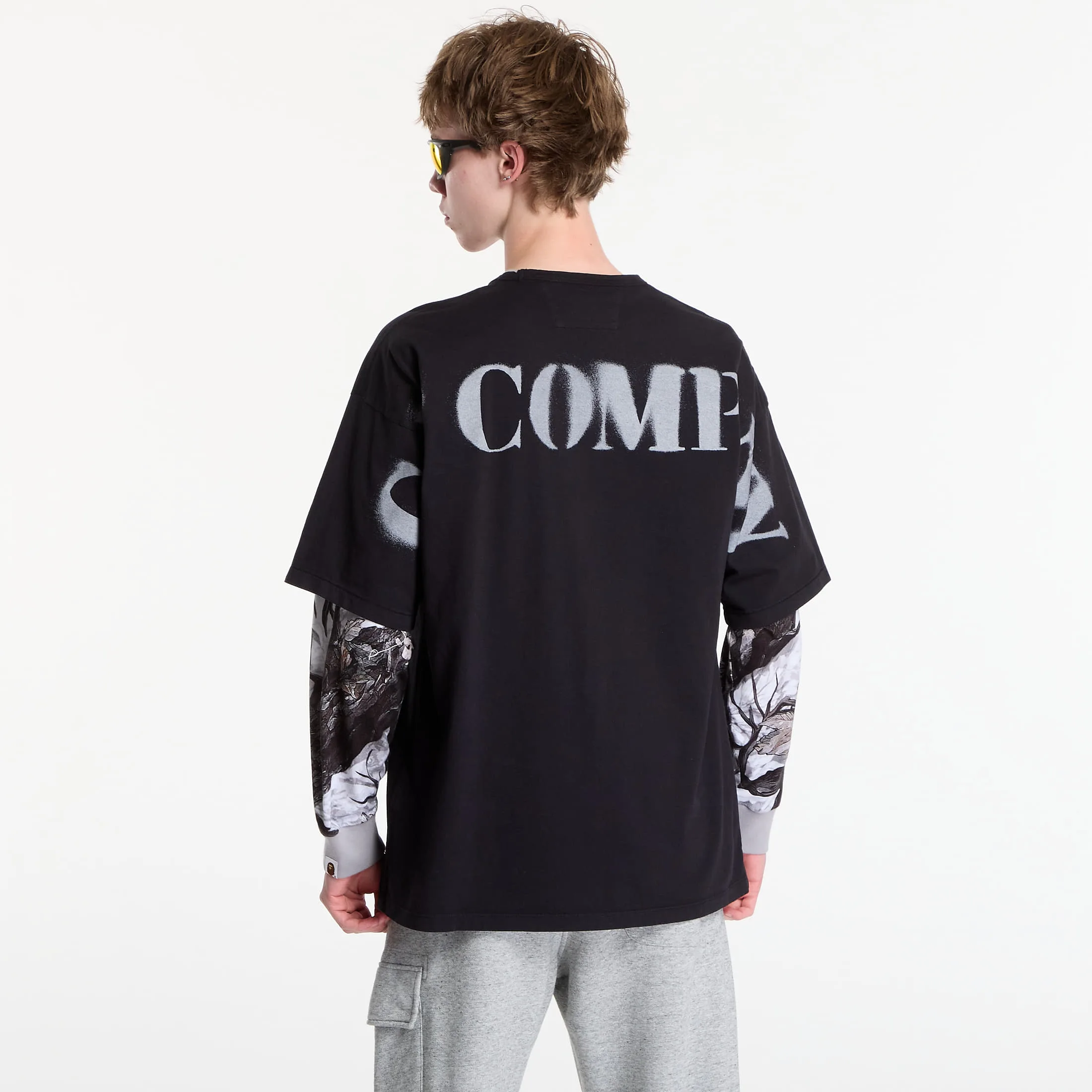 Тениска C.P. Company 1020 Jersey Short Sleeve Stencil T-Shirt Black M – Мъжки тениски