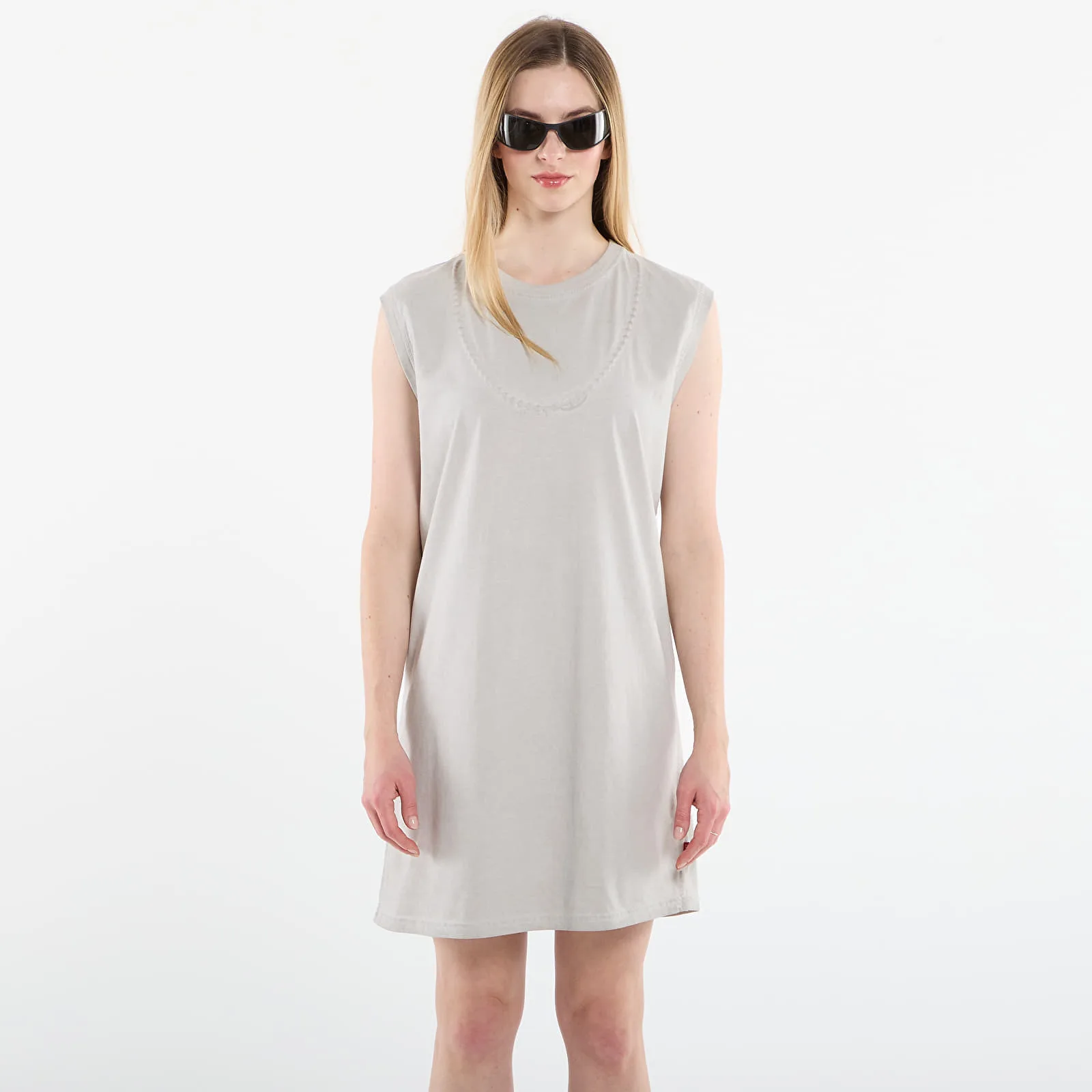 Облекло DIESEL D-Emb Dress Off White L – Дамски рокли
