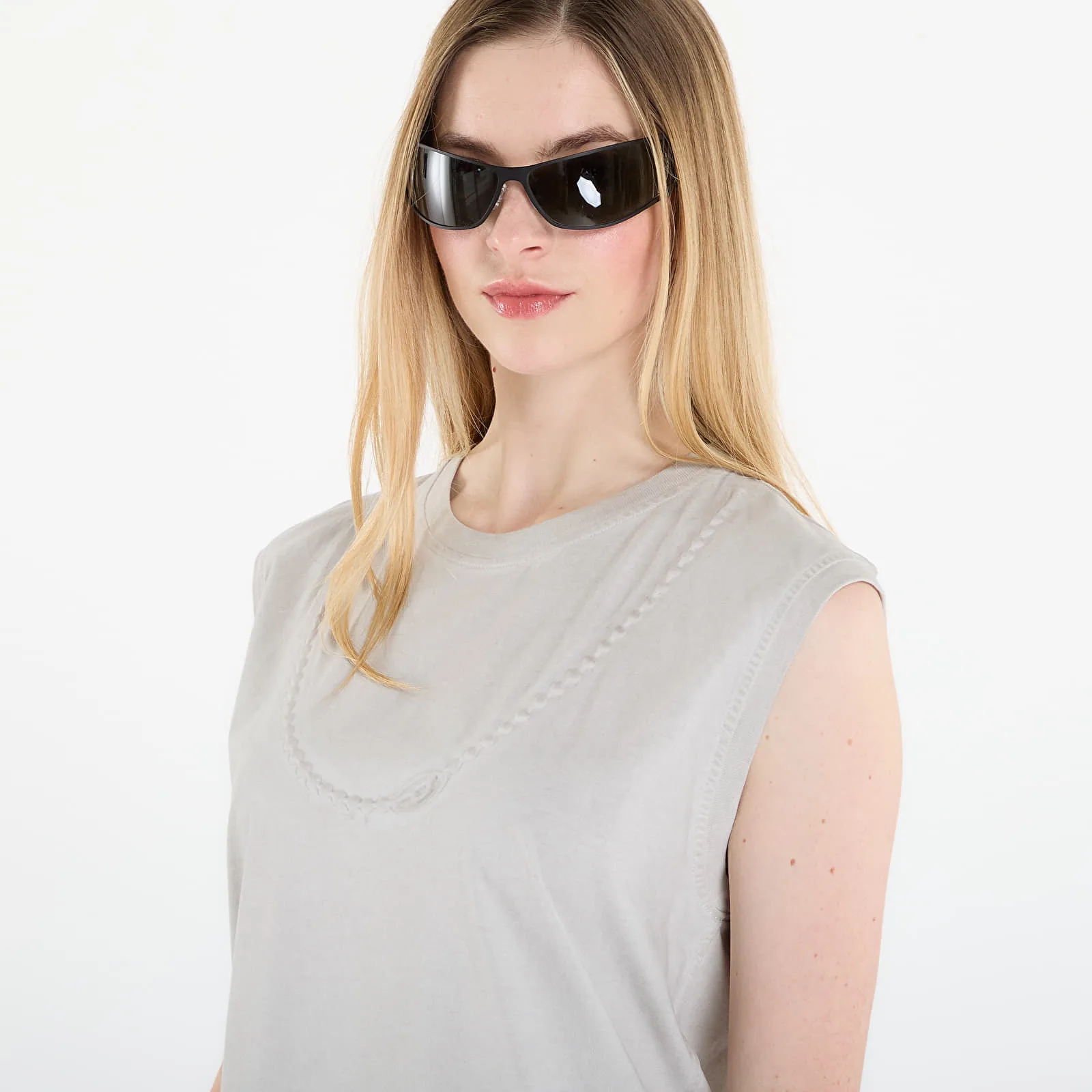 Облекло DIESEL D-Emb Dress Off White L – Дамски рокли