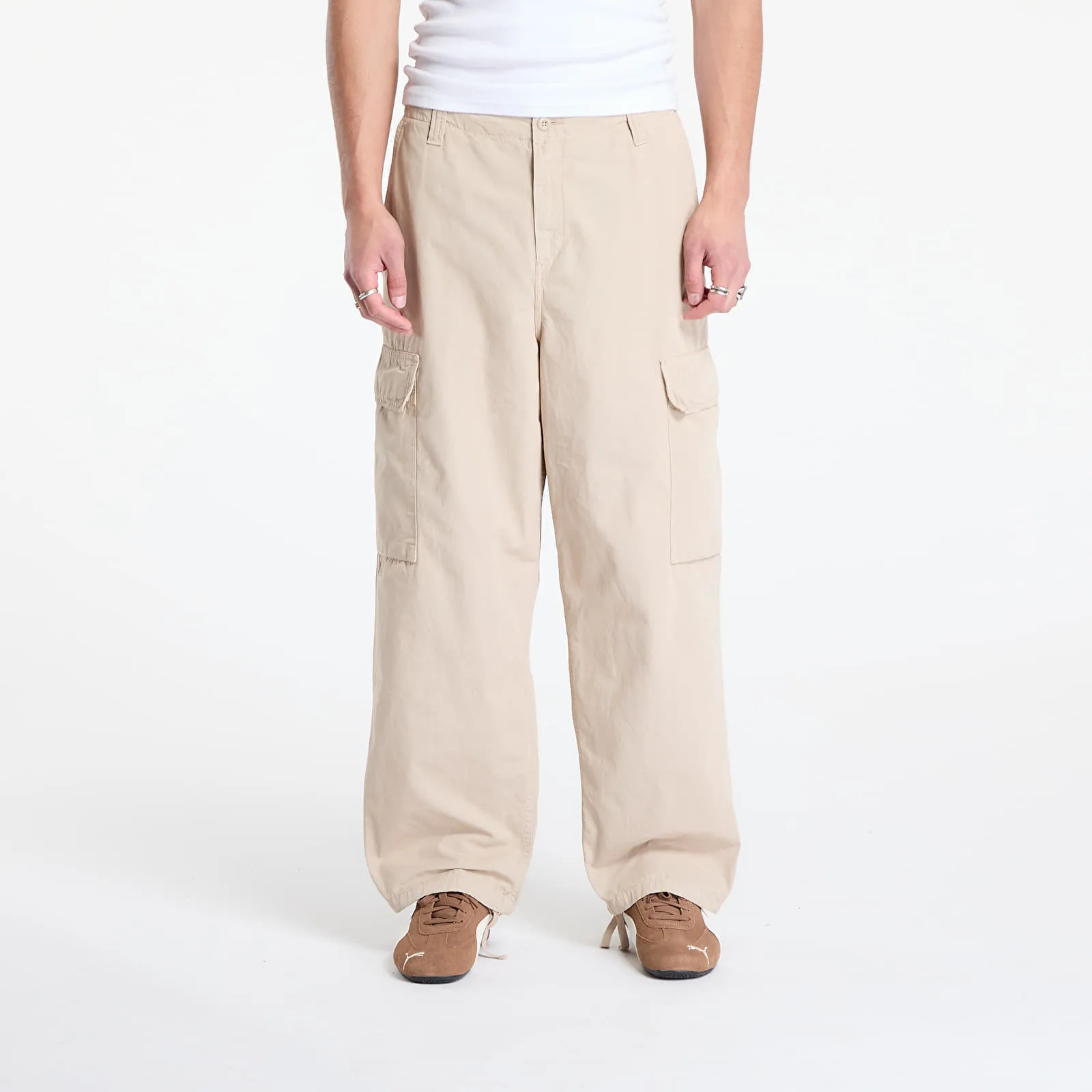 Мъжки панталон Carhartt WIP Kade – Wall Garment Dyed – Мъжки текстилни панталони