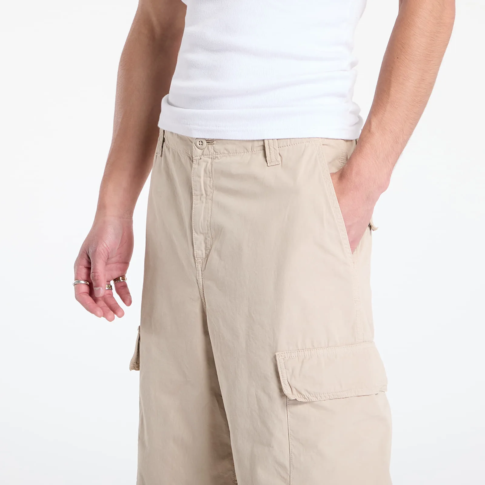 Мъжки панталон Carhartt WIP Kade – Wall Garment Dyed – Мъжки текстилни панталони