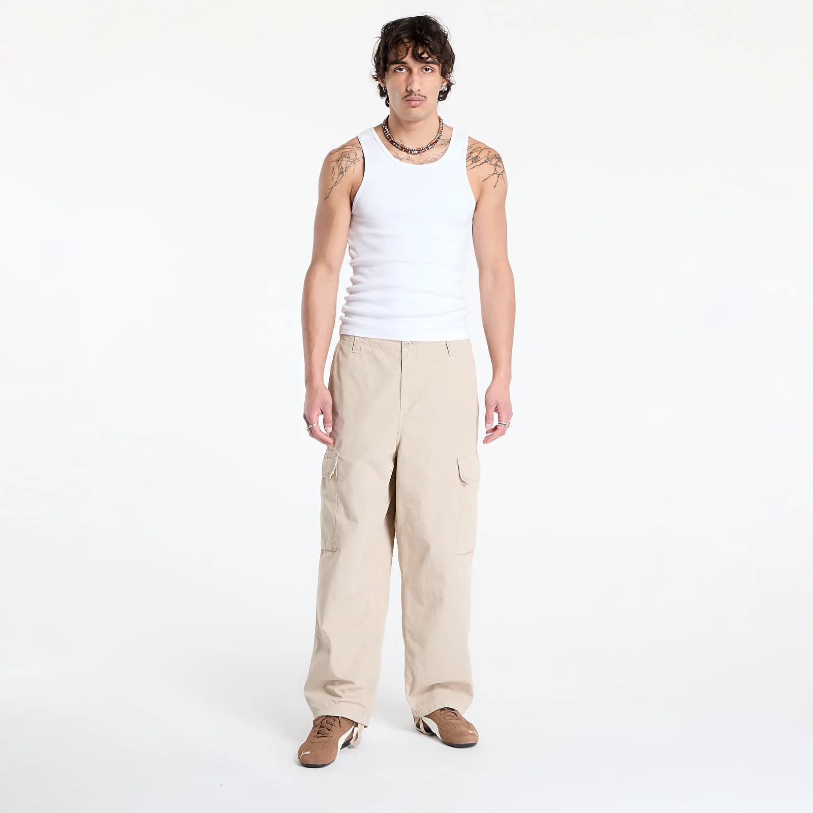 Мъжки панталон Carhartt WIP Kade – Wall Garment Dyed – Мъжки текстилни панталони