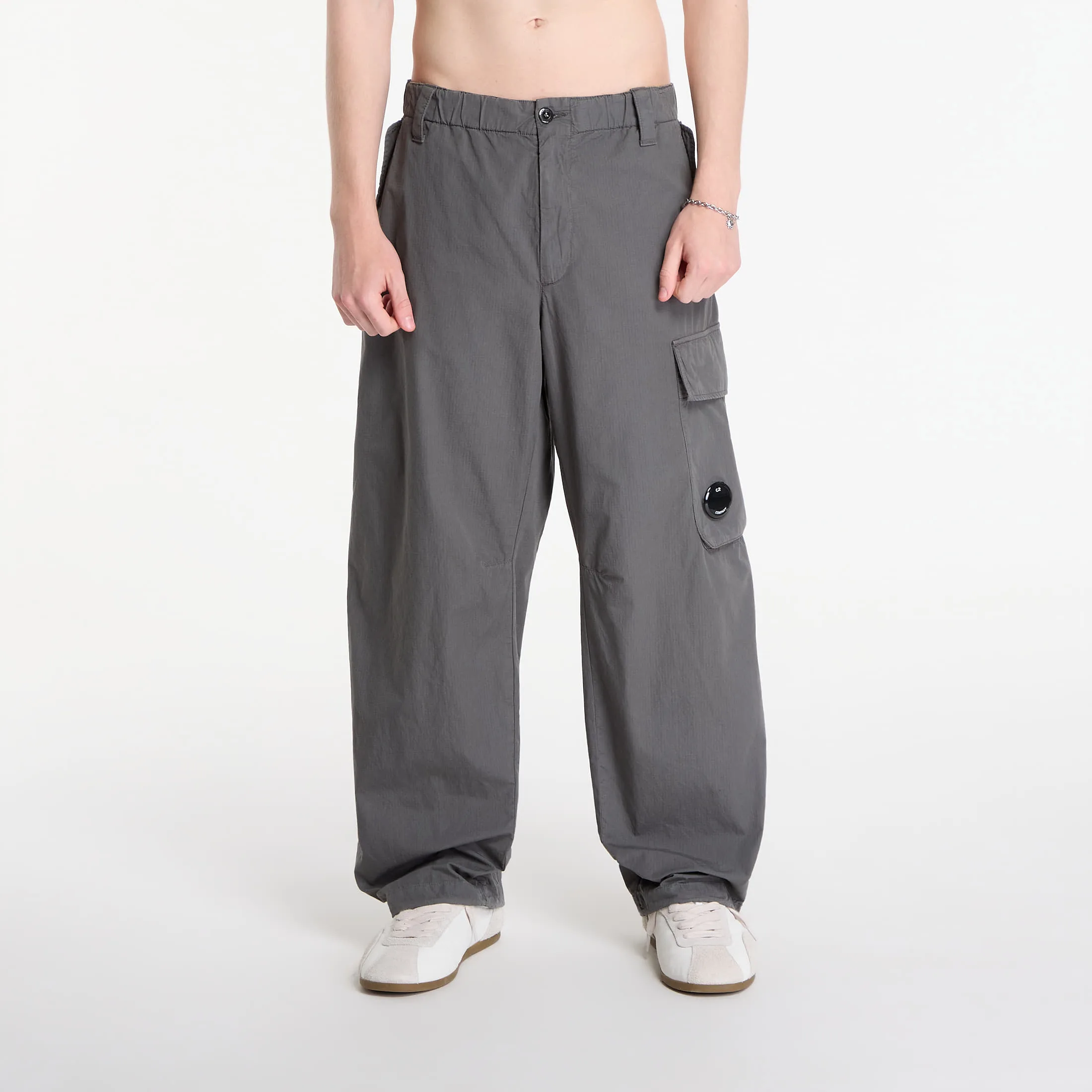 C.P. Company Cotton Rip-Stop Boxy Lens Cargo Pants Gunmetal XL – Мъжки потници