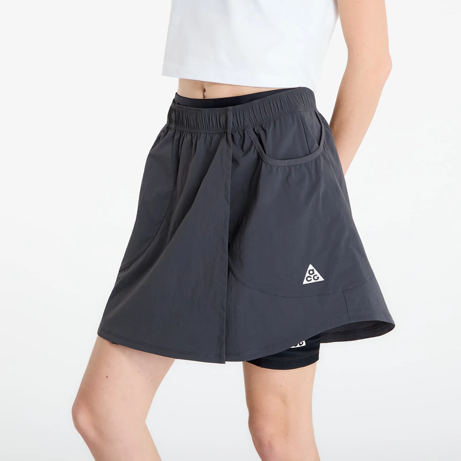 Пола Nike ACG "Five Towers" Women's Skort Anthracite/ Anthracite/ Summit White L – Anthracite|Summit White – Дамски поли
