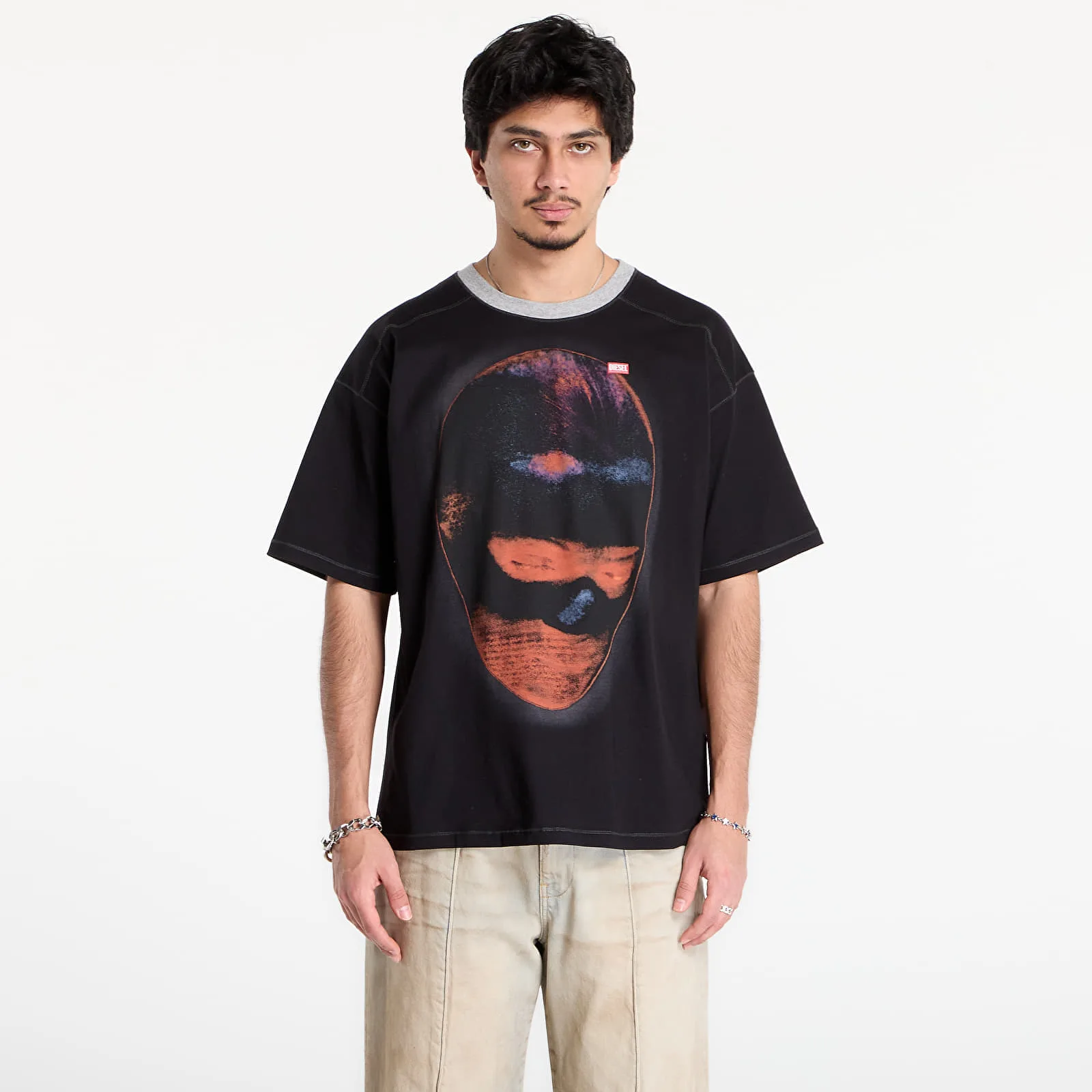 Тениска DIESEL T-Cadoxt T-Shirt Black S – Мъжки тениски
