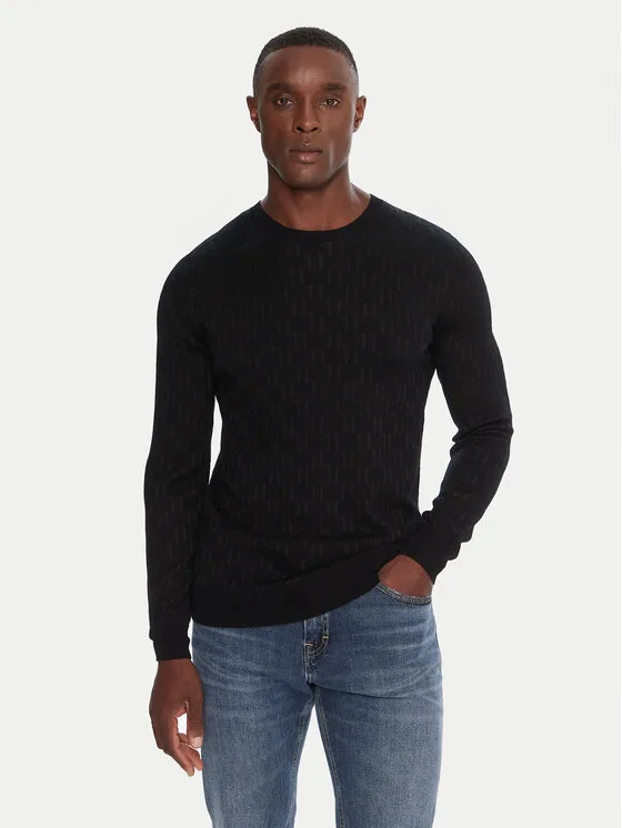 KARL LAGERFELD Пуловер 655018 554302 Черен Regular Fit – Мъжки пуловери и жилетки
