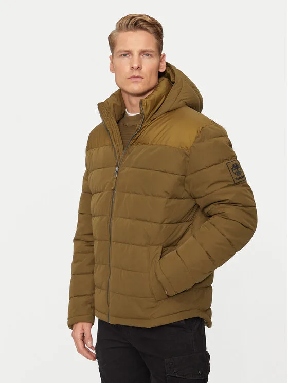 Мъжко зимно яке Timberland South Twin Lake зелено – Мъжки зимни якета