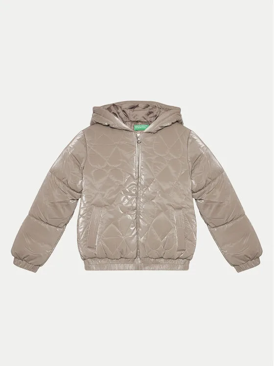 United Colors Of Benetton Зимно яке 27WYCN05A Бежов Regular Fit – Дамски зимни якета