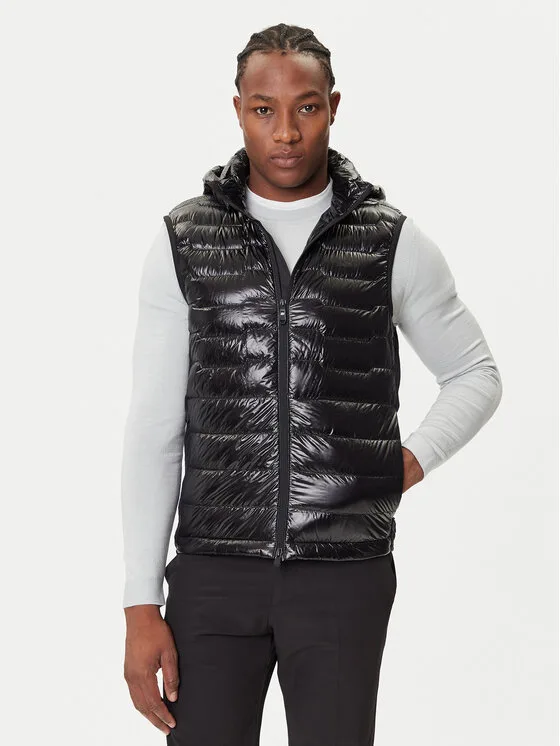 BOSS Елек Hypelite 50541303 Черен Regular Fit – Мъжки елеци