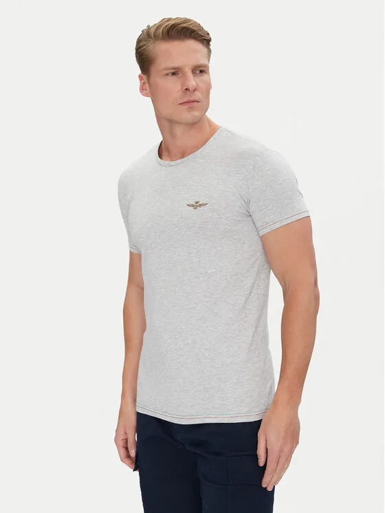 Aeronautica Militare Тишърт AM1UTI003 Сив Regular Fit – Мъжки тениски