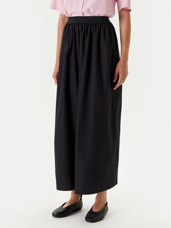 United Colors Of Benetton Макси пола 4TPUD004I Черен Regular Fit – Дамски макси поли