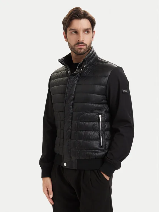Мъжко яке KARL LAGERFELD 505027 563580 черно – Черен – Мъжки преходни якета