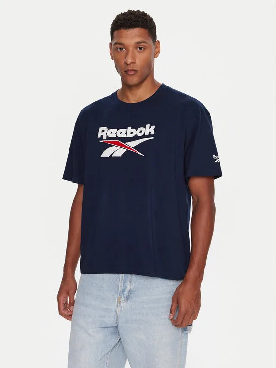Мъжка тениска Reebok RK25153CCM тъмносиня – Мъжки тениски с къс ръкав