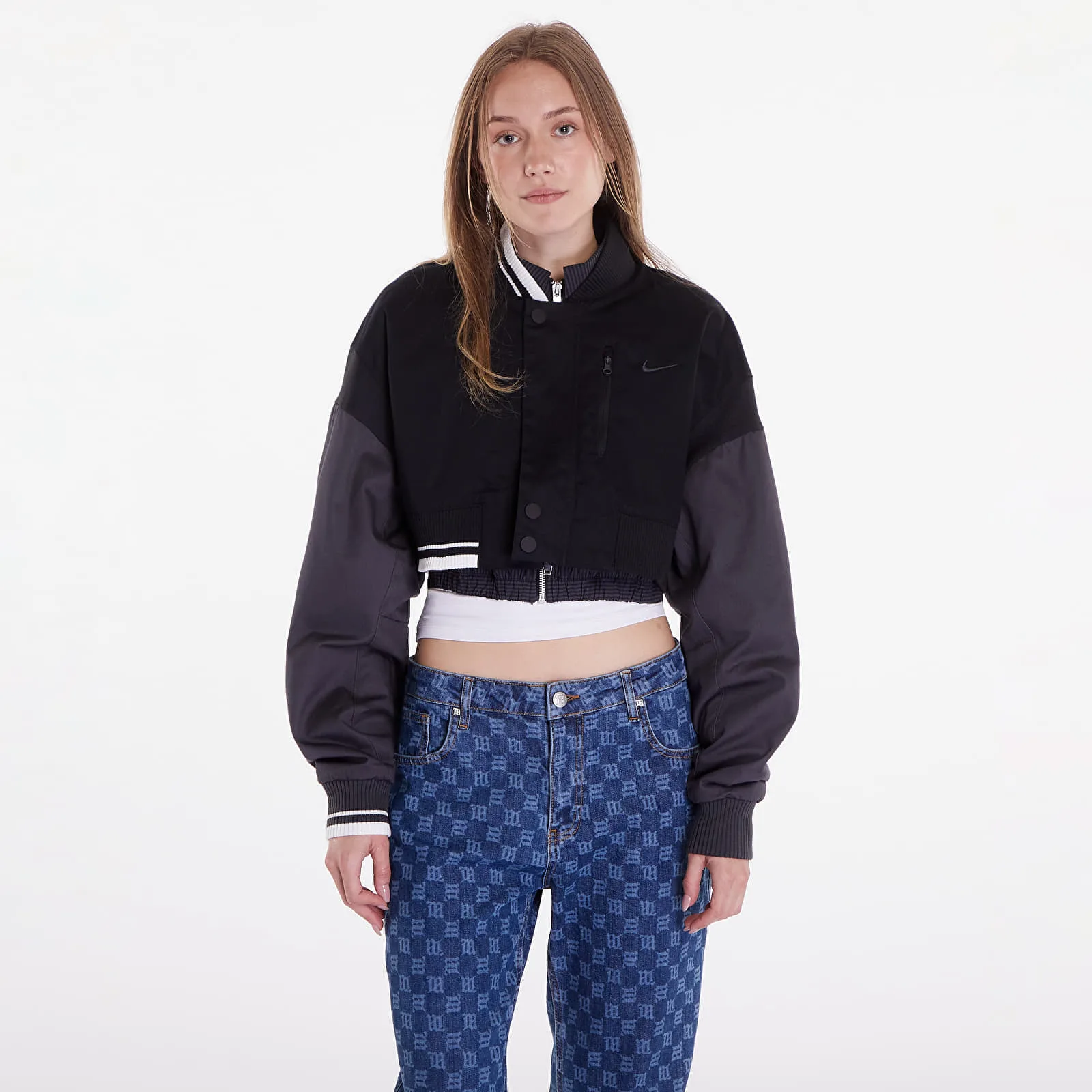 Яке Nike Sportswear Women's Canvas Destroyer Jacket Black/ Anthracite/ Anthracite XL – Black|Anthracite – Дамски якета и палта