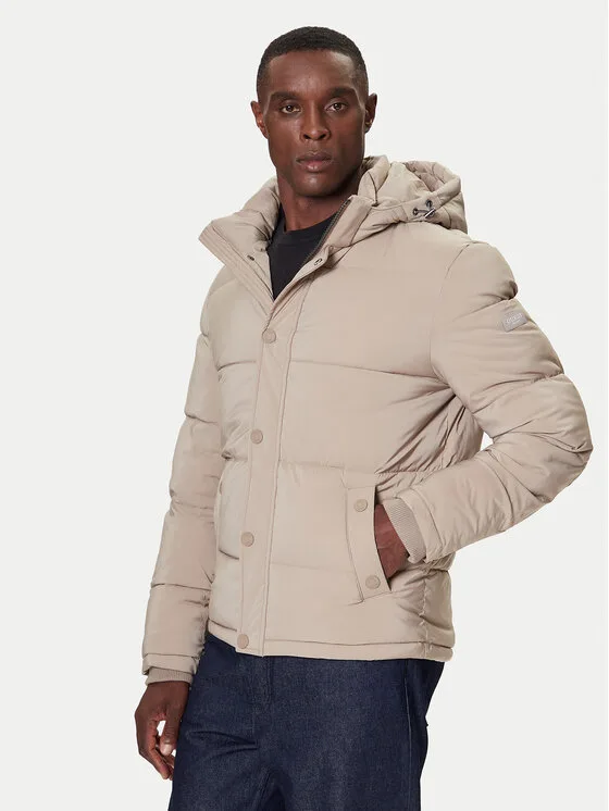 Guess Зимно яке M4BL21 WGJ42 Бежов Regular Fit – Мъжки зимни якета