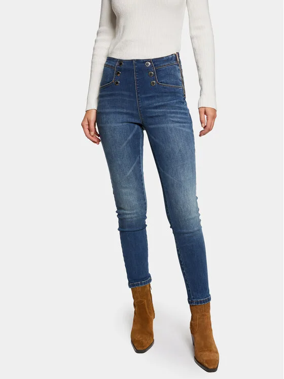 Morgan Дънки 241-PERLA Син Skinny Fit – Дамски skinny дънки
