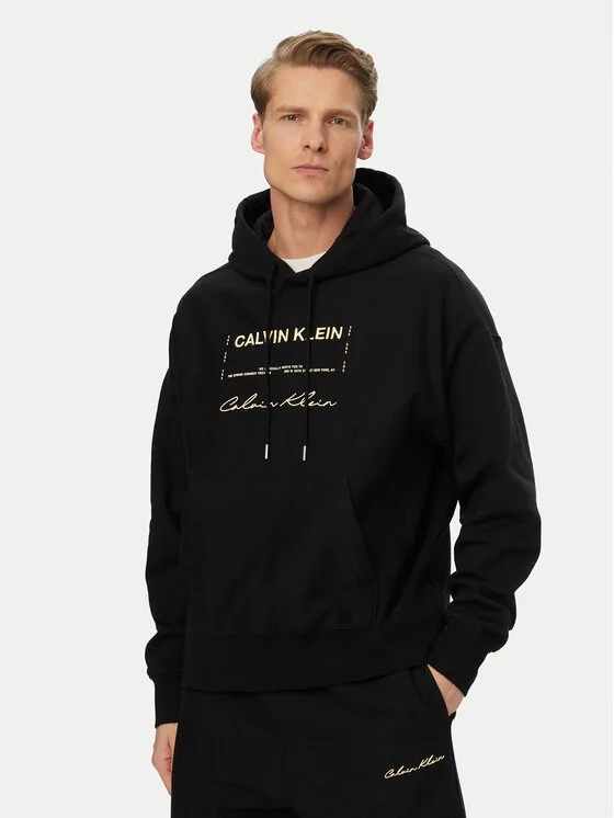 Мъжки суитшърт Calvin Klein Jeans LV04RF247G черен – Мъжки суитшърти без цип