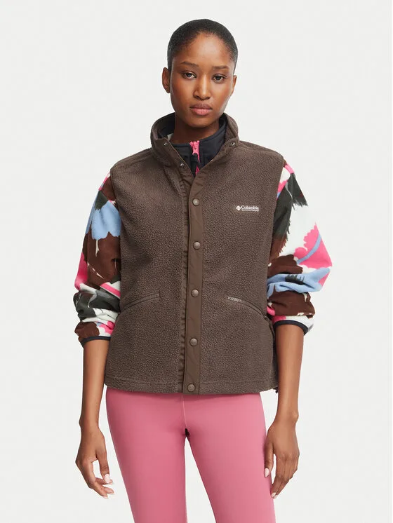 Columbia Жилетка за костюм Helvetia™ 2173641 Кафяв Regular Fit – Дамски елеци